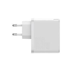 BASEUS chargeur rapide gan2 (nitrure de gallium) usb type-c 100 w quick charge 5 power delivery 3.0 + usb type-c cable usb type-c 100 w (20 v / 5 a) 1,5 m - Publicité