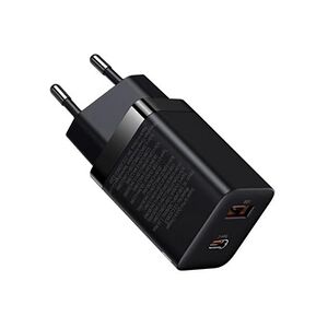 BASEUS chargeur mural rapide super pro usb / usb type-c 30w power delivery quick charge noir (ccsupp-e01) - Publicité