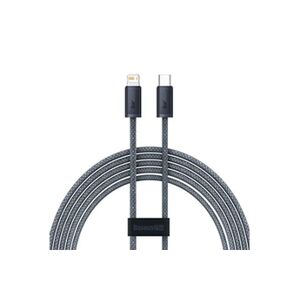 BASEUS cable pour iphone usb type-c lightning 2m, power delivery 20w gris (cald000116) - Publicité
