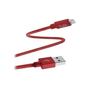 T'nB SA T'nB - Câble Lightning - 4 pin mini-USB Type A mâle pour Lightning mâle - 2 m - rouge - Publicité