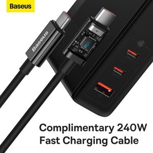 Chargeur rapide Baseus GaN5 Pro Type C+USB 140W UE - Publicité