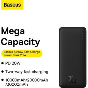 Banque d alimentation à charge rapide Baseus Airpow 30000mAh 20W30 - Publicité