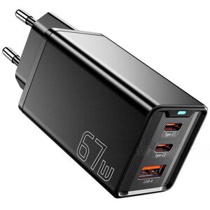 [GaN Tech] Chargeur mural MESSAGE JT-G67TC2U1 67W 3 ports USB PD 2USB-C+USB-A QC2.0 3.0 4.0 PD3.0 AFC FCP SCP DCP BC1.2