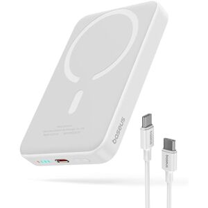 Baseus Magsafe Batterie Externe 10000mAh, Power Bank Magnétique sans Fil pour iPhone 15/14/13/12, PD 20W USB-C Chargeur Portable, Magsafe Batterie Blanc - Publicité