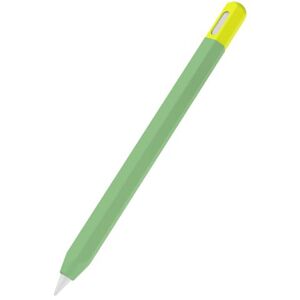 Wizoowip Étui à Crayons antidérapant pour Apple, 3ème Manchon capacitif, USB C, génération Ultra-Mince en Silicone, Support magnétique antidérapant Vert - Publicité