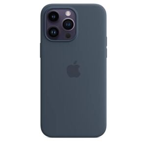 Apple Coque en Silicone avec MagSafe pour iPhone 14 Pro Max Bleu Orage ​​​​​​​ - Publicité