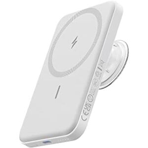 Anker 622 Batterie Magnétique (MagGo avec Popsocket), Chargeur Portable Magnétique de 5 000 mAh avec PopGrip et Support Interchangeables, USB-C pour iPhone 14/13 et 12 Series - Publicité