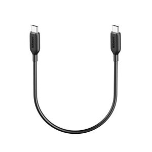 Anker Câble USB C vers USB C,Câble de charge rapide PowerLine III USB-C vers USB-C (30cm),Charge 60 W Power Delivery PD pour Apple MacBook,iPad Pro,Samsung Galaxy S10 Plus S9 S8 Plus,Pixel et plus - Publicité