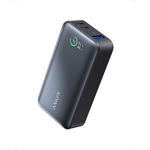 Anker 533 Batterie Externe Recharge Rapide, PowerBank avec Sortie PD Max. 30 W, Chargeur Portable Power IQ 3.0, Batterie 10 000mAh pour iPhone 15/14/13/12, MacBook, iPad et Bien Plus Encore (Noir) - Publicité