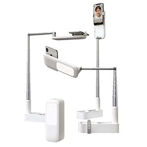 LEDWARNING Support Blanc d’éclairage Extensible, Pliable et Rotatif pour Selfie, vidéo. Télécommande, intensité Variable, Bluetooth. Vendeur français, Stock en France. Publicité