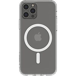 Belkin Coque de protection pour iPhone 12 Pro compatible MagSafe (avec revêtement antimicrobien, aimants intégrés et rebords surélevés antichocs pour protéger l'appareil photo) Transparent - Publicité