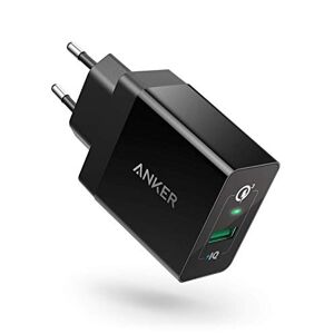 Anker QC 3.0 Chargeur USB Secteur 18W Quick Charge 3.0 PowerPort+1-Chargeur mural pour iPhone X/8/8 Plus,iPad,Samsung Galaxy S8,S7,et autres - Publicité