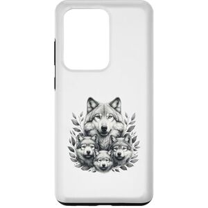 Alpha Coque pour Galaxy S20 Ultra Design famille loup - Publicité