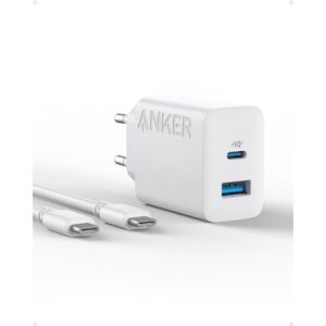 Anker Chargeur iPhone USB C 20W, Chargeur iPad, Recharge Rapide, Compatible avec iPhone 15/ iPhone 15 Plus/iPhone 15 Pro/iPhone 15 Pro Max/iPad et Autres (avec câble USB-C 150cm) - Publicité