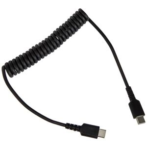 StarTech.com Câble de Charge USB-C de 50m Adaptateur USB-C vers USB-C Enroulé à Usage Intesif Câble TB3 en Fibre Aramide Robuste Cordon USB-C à USB-C M/M Noir (R2CCC-50C-USB-CABLE) - Publicité
