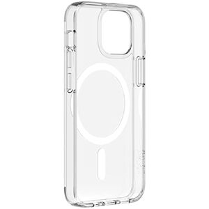 Belkin Coque de protection antimicrobienne compatible MagSafe pour iPhone 13 mini (aimants intégrés, matériaux anti-UV et rebords surélevés pour protéger l'appareil photo, coque transparente) - Publicité