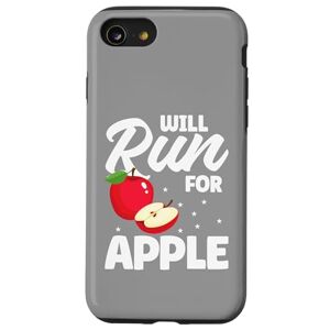 Coque pour iPhone SE (2020) / 7 / 8 Will Run For Apple – Dicton drôle de pomme - Publicité