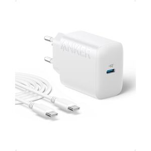Anker 20W Chargeur USB C,  Chargeur Mural USB-C pour iPhone 15 / iPhone 15 Plus/iPhone 15 Pro/iPhone 15 Pro Max/iPad Pro 12.9" / 11" / iPad et Plus Encore (avec câble USB-C 150cm) - Publicité