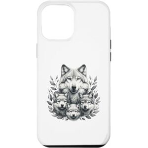 Alpha Coque pour iPhone 13 Pro Max Design famille loup - Publicité