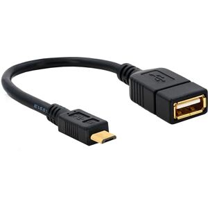 BIGtec HighOTG Cable Data Cable USB Micro-B USB-A Bu OTG 11cm Or/OTG Adaptateur Téléphone portab gerade Noir - Publicité