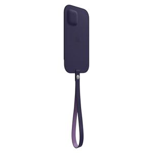 Apple Housse en Cuir avec MagSafe (pour iPhone 12   12 Pro) Violet Profond - Publicité