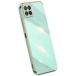 TEYYOS Coque pour Honor X8 5G/Honor 70 Lite/Honor X6/X6s, Housse de Protecte Souple TPU Silicone, Placage Bord Doré Ultra Thin Étui Vert - Publicité