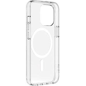 Belkin Coque de protection avec MagSafe pour iPhone 13 Pro, revêtement antimicrobien, matériaux résistants aux UV, aimants intégrés et bords surélevés pour protéger l'appareil photo Transparent - Publicité