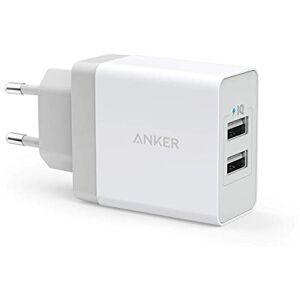 Anker Chargeur USB Secteur 24W 2 Ports Chargeur Mural Universel avec Technologie PowerIQ pour iPhone, iPad, Galaxy, LG, Nexus etc - Publicité