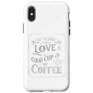 funny design DesertThrills Coque pour iPhone X/XS Funny Design Brewed Bliss : Collection pour les amateurs de café - Publicité