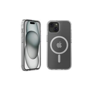 Belkin SheerForce coque de protection MagSafe pour iPhone 15 Plus, revêtement antimicrobien, coque pour iPhone 15 Plus magnétique, transparente, étui avec rebords, protection caméra, anti-jaunissement - Publicité