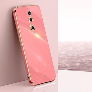 JIEZUIMEI Compatible avec Coque Xiaomi Mi 9T Pro Silicone Protection, Original Antichoc Case Placage TPU Etui Anti-Dérapant Cover-Rouge - Publicité