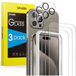 SPARIN Verre Trempé pour iPhone 13 6.1 Pouces, Contenir 3 Pièces