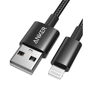 Anker Câble de charge pour iPhone, 1 m, 331, nylon de qualité supérieure, USB-A vers Lightning, câble de charge certifié MFi pour iPhone SE/XS/XS Max/XR/X/8 Plus/7/6 Plus, iPad, et plus encore - Publicité