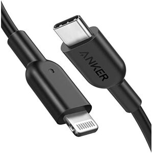 Anker Powerline II Câble USB C vers Lightning [Certifié MFi de 1,8 m ] pour iPhone 13 13 Pro 12 Pro Max 12 11 X XS XR 8 Plus, AirPods Pro, prend en charge l'alimentation (chargeur non inclus) (noir) - Publicité