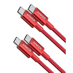 Anker Cable USB C, lot de 2 Cable USB C vers USB C 2.0 en nylon (1m, 60 W), pour iPhone 15/ 15Pro/15Plus/15ProMax, iPad Mini 6/Pro 2021, iPad Air 4, MacBook Pro 2020, Samsung Galaxy S23, Switch - Publicité