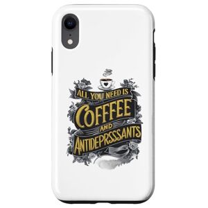 funny design DesertThrills Coque pour iPhone XR Funny Design Brewed Bliss : Collection pour les amateurs de café - Publicité