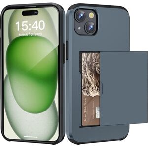 ACOCOBUY Coque pour iPhone 15 Plus Étui Portefeuille Coque avec Porte-Cartes Antichoc Étui pour iPhone 15 Plus Housse Étui Protection à Double Couche Armor Cover Bumper Étui pour iPhone 15 Plus Marine - Publicité