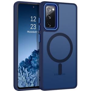 BENTOBEN Coque Samsung Galaxy S20 FE Magnétique Etui avec Protection Antichoc de Grade Militaire,Dos Mat Grivé Translucide Anti Rayures Doux pour la Peau Housse Samsung S20 FE 4G/5G -Bleu Foncé - Publicité