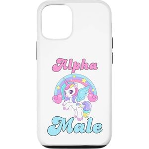 Coque pour iPhone 15 Pro Licorne Alpha Male Rainbow Cool Sarcastique Ironic Weird Humour - Publicité