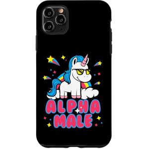 Coque pour iPhone 11 Pro Max Alpha Male Unicorn Funny Sarcastic Y2K Unicorn - Publicité