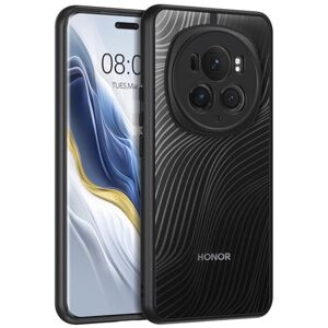 BENTOBEN Coque Honor Magic 6 Pro 5G Transparente Étui Honor Magic 6 Pro Ultra Fin Motif Ondulé Housse Matte de Protection Antichoc Anti-Rayures Coque Magic 6 Pro 5G-Transparente/Bordure Noire - Publicité