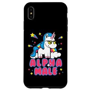 Coque pour iPhone XS Max Alpha Male Unicorn Funny Sarcastic Y2K Unicorn - Publicité