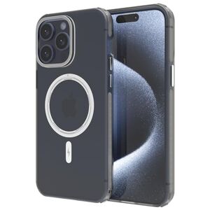 SMYTU Coque Magnétique pour iPhone 15 Pro 6.1 Pouces Compatible avec MagSafe, Mat Transparente Protection Antichoc Souple Silicone TPU étui Bumper Housse Case Cover pour iPhone 15 Pro, Noir - Publicité