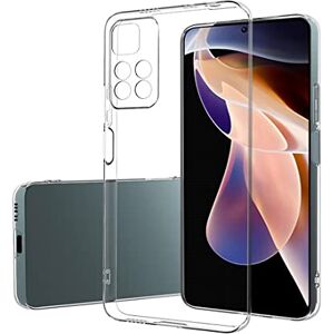 NOVAGO Compatible avec Xiaomi Redmi Note 11 Pro+ 5G Coque arrière Transparent en TPU Gel Souple Solide Anti Choc - Publicité