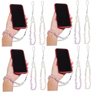 UKCOCO 8 Pcs Chaîne Téléphone Lanière Dragonne Argile Naturelle Crochet De Casque Bretelles Vertes Accessoires Pour Filles Breloques De Téléphone Lanière Rouge Crochet De Casque Sac De - Publicité