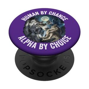 Tee-shirt Alpha Wolf Meme Vintage pour homme de la marque Chance Alpha By Choice PopSockets PopGrip Interchangeable - Publicité