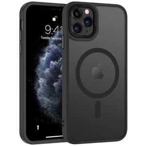 BENTOBEN Coque iPhone 11 Pro Magnétique Etui avec Protection Antichoc de Grade Militaire,Dos Mat Grivé Translucide Anti Rayures Doux pour la Peau Housse iPhone 11 Pro 5.8"-Noir - Publicité