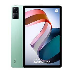 Xiaomi Tablette REDMI Pad 4 128 + Etui Feutrine, Chargeur 22,5 W Inclus, écran 10,61", Batterie 8000 mAh, Caméra arrière de 8MP, Vert Menthe - Publicité