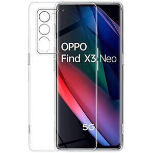 NOVAGO Compatible avec Oppo Find X3 Neo 5G Coque Transparent en Gel Souple Solide (Transparent) - Publicité