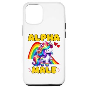 Coque pour iPhone 15 Alpha Male Licorne arc-en-ciel sarcastique drôle Great S - Publicité